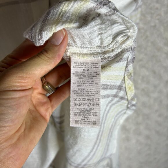 Free People Women’s‎ Small Cropped Button Down Batwing Long Sleeve Flannel - Picture 4 of 9